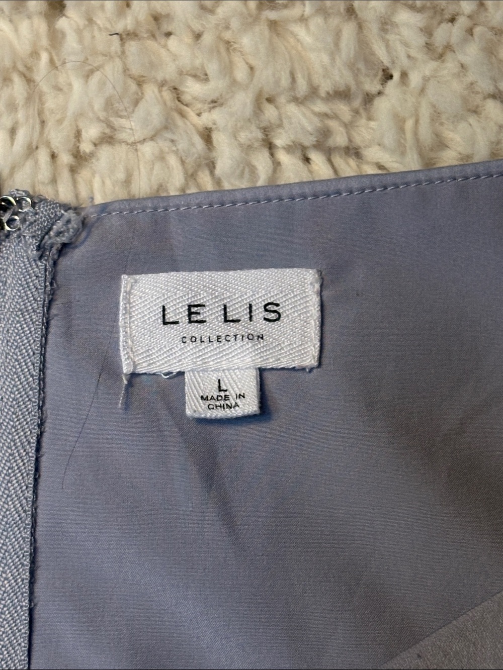 LE LIS Light Lavender Satin Ruched Corset Top L - Picture 5 of 6